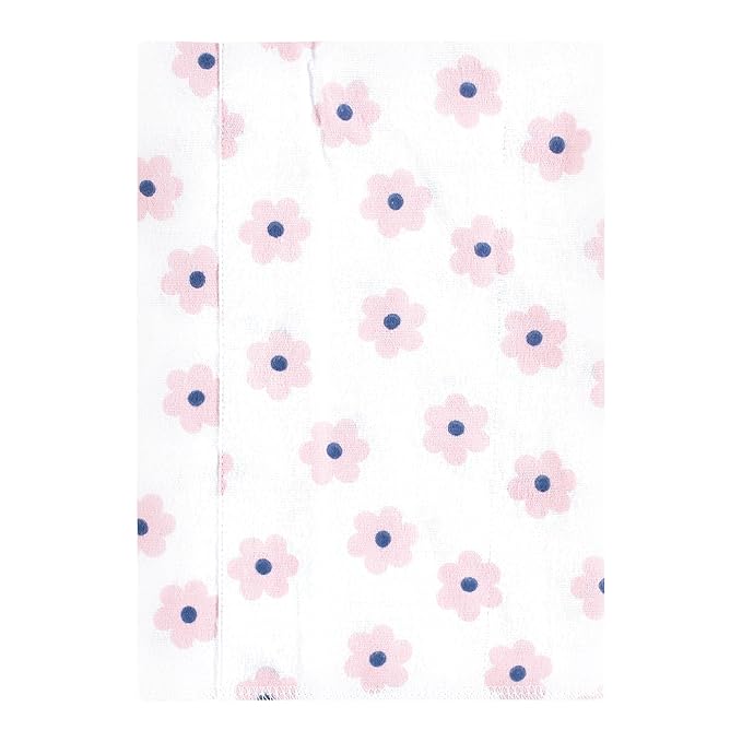 Hudson Baby Unisex Baby Cotton Flannel Burp Cloths 7-Pack, Beautiful Butterfly, One Size
