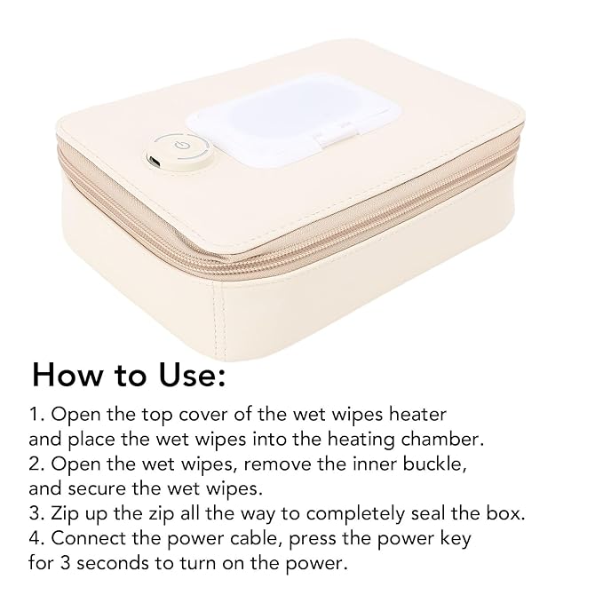 Wipe Warmer, Baby Wet Wipe Warmer, Baby Wet Wipes Dispenser Constant Temperature Heating for Vehicle Home Use
