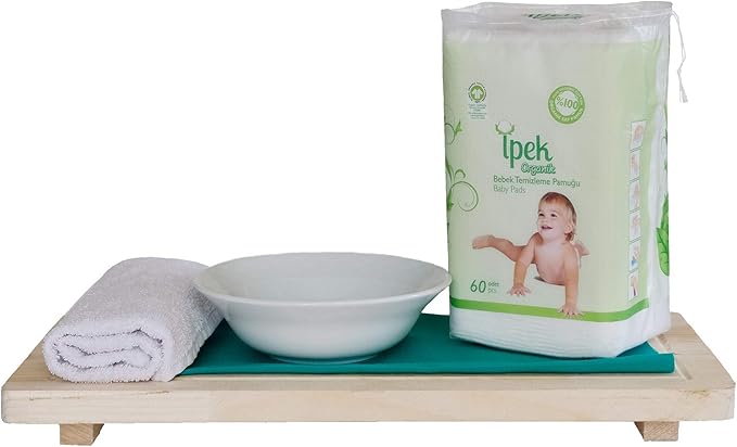 Baby Organic Large Dry Pads 100% Cotton Squares for Baby Care Diapering (Organic 360 Count)