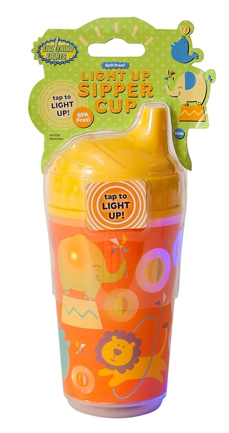 Double Wall Light Up Sip Cup, Yellow