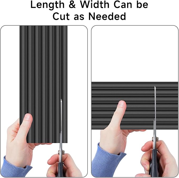 Baby Proofing 6.5ft Extra-Wide Edge Protectors for Baby with 3M Strong Adhesive Double Sided Tape, Sharp Edge & Corner Safety Guards Furniture Bumper for Table, Furniture, Fireplace, Black
