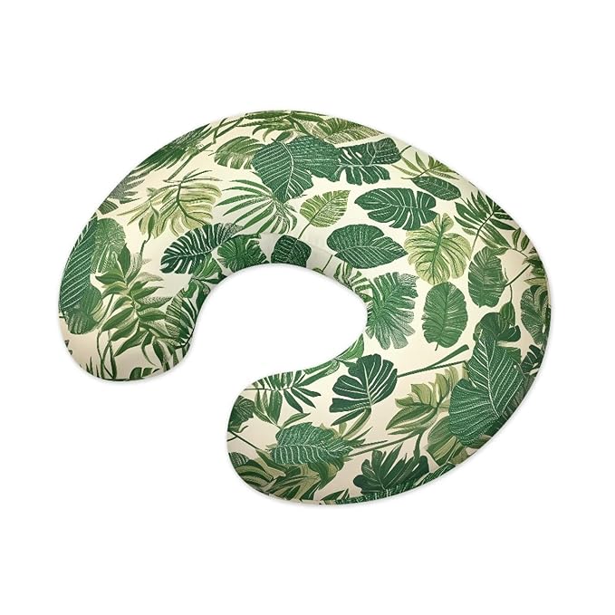Monstera Baby Nursing Pillow Cover for Bottle Feeding, Soft Breastfeeding Pillow Slipcover Easy to Clean Breathable Pillow Cover for Infant Snug