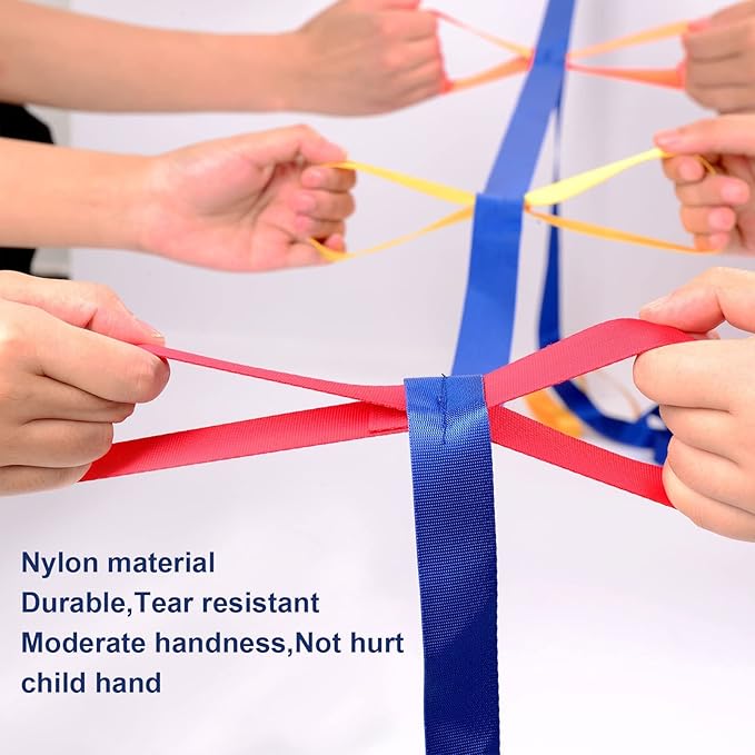 Children Safety Walking Rope with 12 Colorful Handles for Daycare Rope for Preschool Daycare Kindergarten School Kids (12 Children and 2 Adults)
