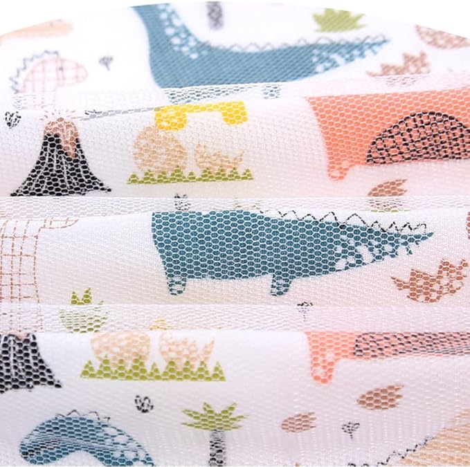 Surakey Cotton Nursing Cover - Large Breastfeeding Towel Cloth Mesh Adjustable - Soft, Breathable, Chemical-Free, 360° Coverage, Nursing Cover for Breastfeeding Baby Feeding - Bear