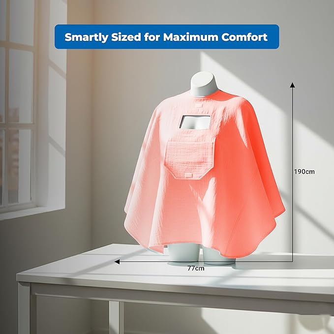 Muslin Nursing Cover for Baby Breastfeeding –Peekaboo Window -100% Breathable Cotton Privacy Nursing Shawl