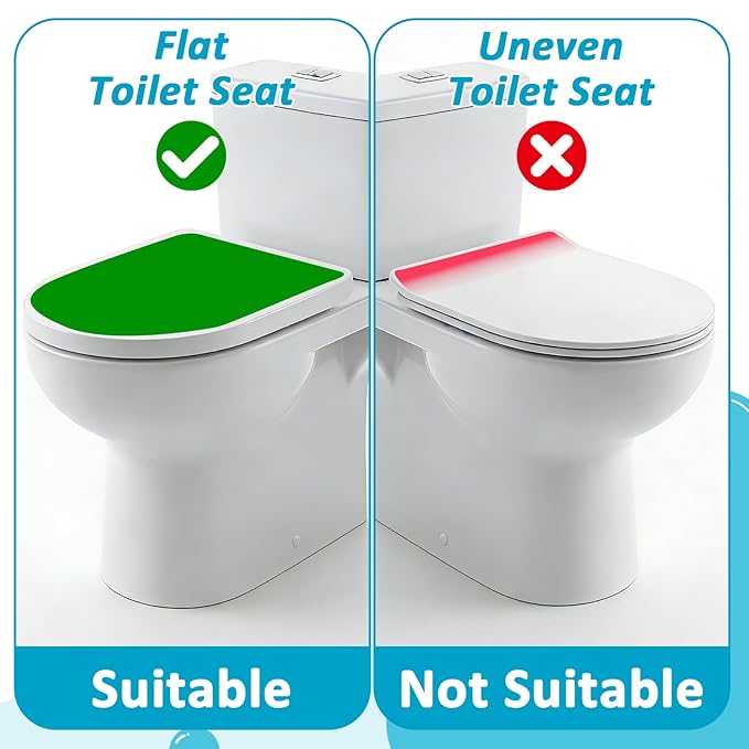 Baby Toilet Lock (2 Pack) | Child Safety Toilet Seat Lock with 3M Adhesive, Universal Fit One‑Handed Easy Install Toilet Lid Lock