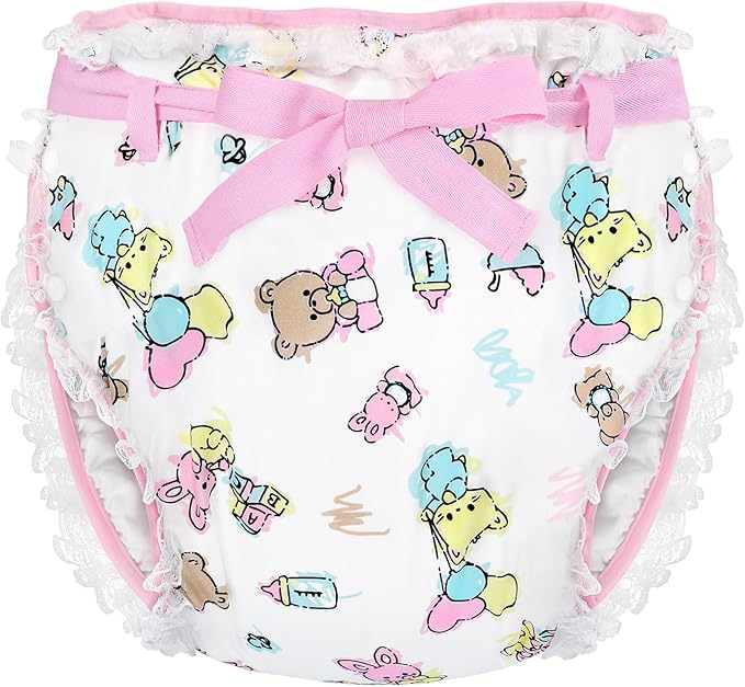 Littleforbig Silky Adult Ribbon Omutsu Diaper Wrap Cover Washable Adjustable Reusable Waterproof - Baby Cuties