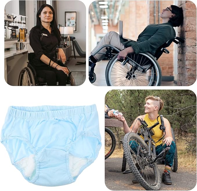 Elderly - On- Reusable Incontinence Pants Cloth Diapers Incontinence Diapers Comfortable Urinary Nappy Women's Hedging Disposable Cloth Cotton