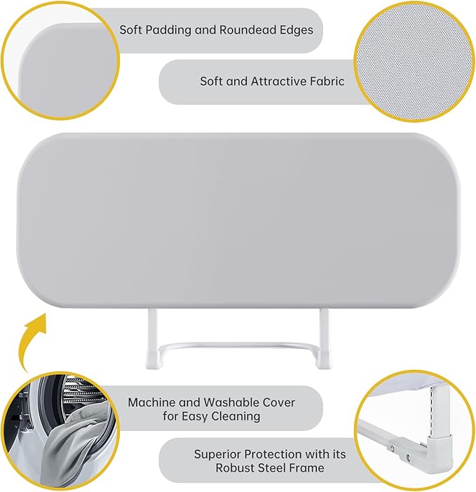 Toddler Bed Rails for Travel - Baby Guard Bed Rail Portable for Crib, Twin, Queen, Full, King Size Beds - Easy to Assemble, Safety Bed Side Rail for Toddlers and Kids