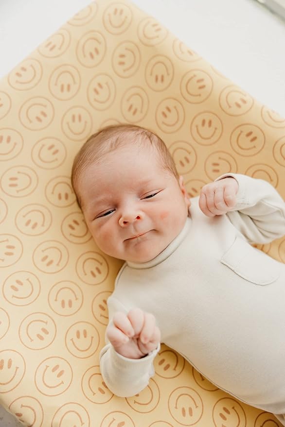 Copper Pearl Premium Knit Changing Pad Cover Soft, Stylish, and Universal Fit for All Standard Diaper Changing Pads, Trendy Design Changing Pad Covers, Vance