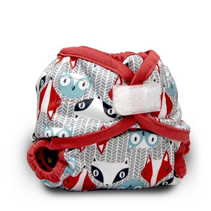 Kanga Care Rumparooz Double Leg Gusset Reusable Cloth Diaper Cover Newborn Aplix Clyde 4-15lbs