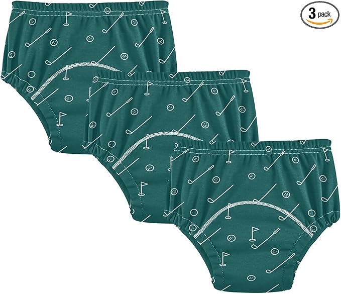 Baby Boys Potty Training Underpants Leakproof Underwear Briefs for 5T Minimalist Golf Pattern