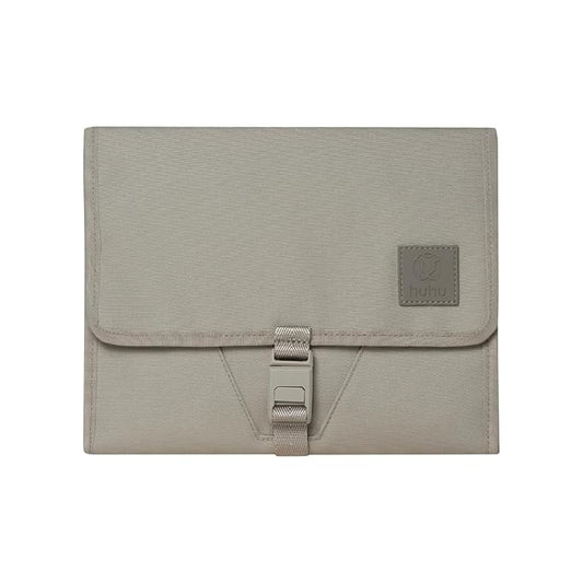 Huhu Baby Changing Wallet – Compact, Portable Diaper Changing Pad for Travel – Easy to Clean, Foldable Changing Mat – Must Have Diaper Bag Accessory for New Parents (Daybreak Taupe)
