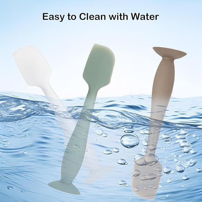 3 Pack Baby Diaper Cream Spatula - Baby Diaper Rash Cream Applicator for Butt Paste Diaper Creams - Diaper Cream Brush for Newborn Essentials (White,Green,Brown)