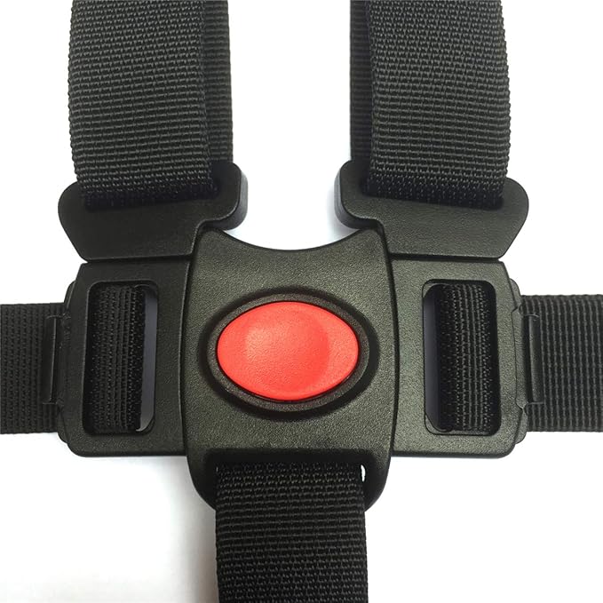 ZARPMA Baby 5 Point Harness Belt Adjustable Strap 2.5cm Width for Stroller High Chair Pram Buggy Children Kid Pushchair