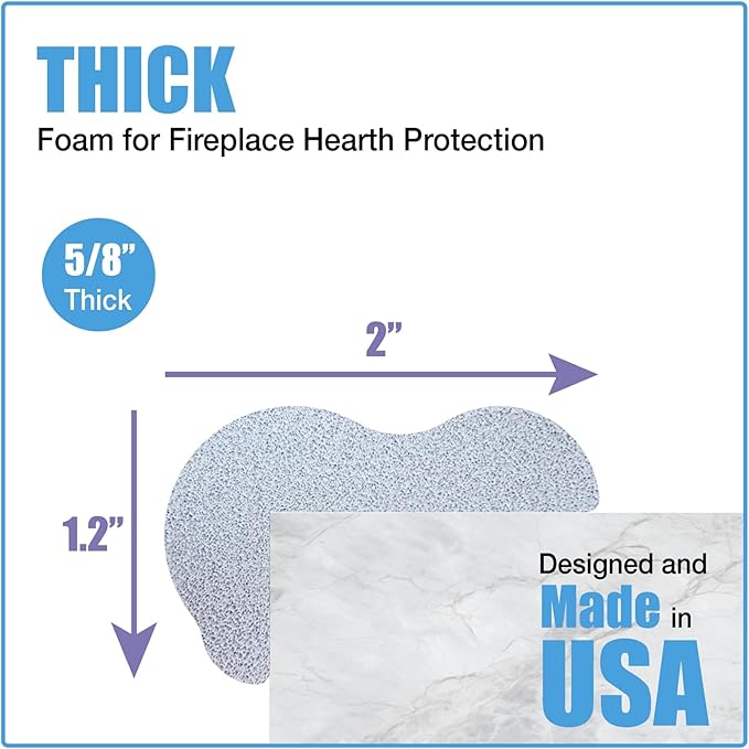 KidKusion Hearth Cushion | Made in USA | Taupe | 8.33 Ft of Padding | Child Safety, Edge and Corner Guard, Baby Proof Fireplace Bumper