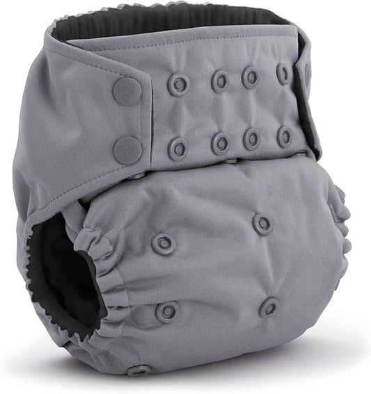 Kanga Care Rumparooz G3 OBV Cloth Diaper Reusable One Size Pocket Diaper with Patented Inner Double Gusset 2 pcs Bamboo Rayon Insert Soaker | Glacier (6-55+ lbs)