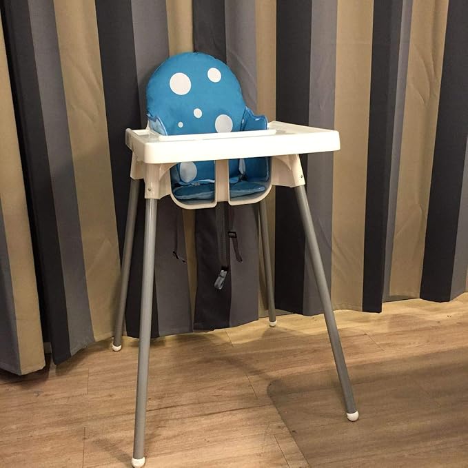 ZARPMA Highchair Cushion for IKEA Antilop High Chair, New Version Baby Highchair Seat Covers, More Thick, Washable Foldable, Child Chair Insert Mat Padding (Blue)