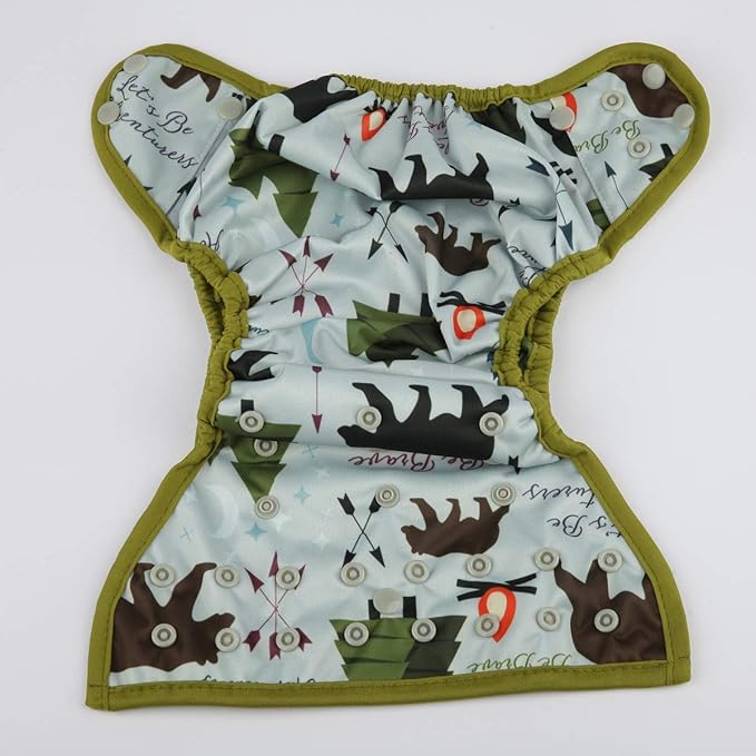 Baby Diaper Cover Nappy One Size 8lbs to 36lbs (Be Brave)