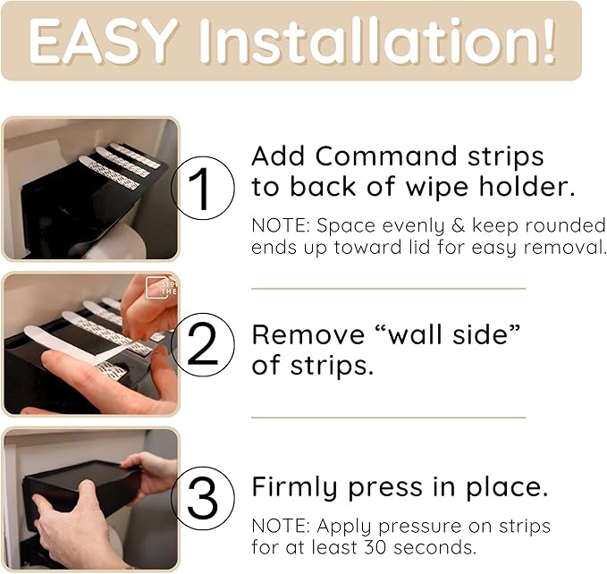 Storage Theory Bathroom Wipes Holder Dispenser with Shelf – Restroom Organizer & Wipe Holder for Bathroom – Tool Free Wall Mounted Baby Wipe Holder White, 1 Pack