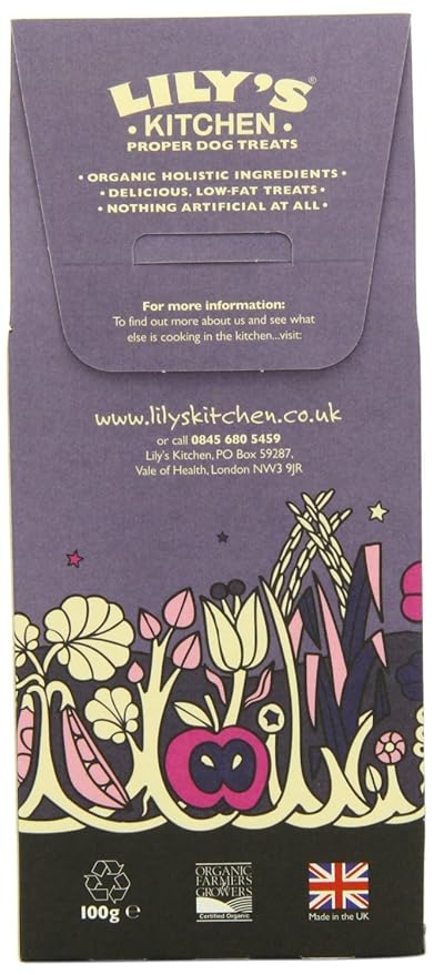 Lily's Kitchen Organic Bedtime Biscuits 100g (PACK OF 2)