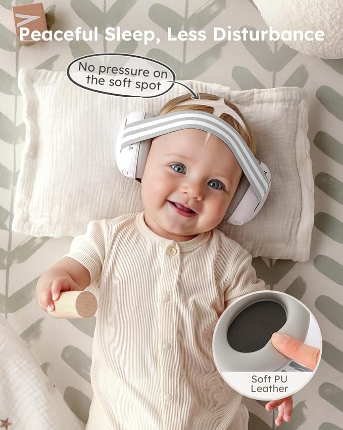 Yoofoss Baby Ear Muffs Noise Protection for Infants Up to 36 Months - Noise Cancelling Headphones for Ear Protection