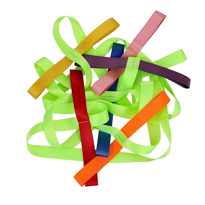 TecUnite 2 Packs Short Walking Rope with 12 Handles Outdoor Safety Daycare Rope Leashes for Preschool Kids Children Toddlers Daycare Schools Teachers, 12 Children 2 Adults(Color 2)