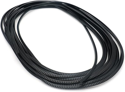 U-Shaped Flexible Sharp and Rough Edge Trim Protector, Push-in Edge Shield for Steel Panels, Wood Panels, Glass and Plastic Panels, Fits 0.03"-0.045" Thickness Edge, Black 32ft