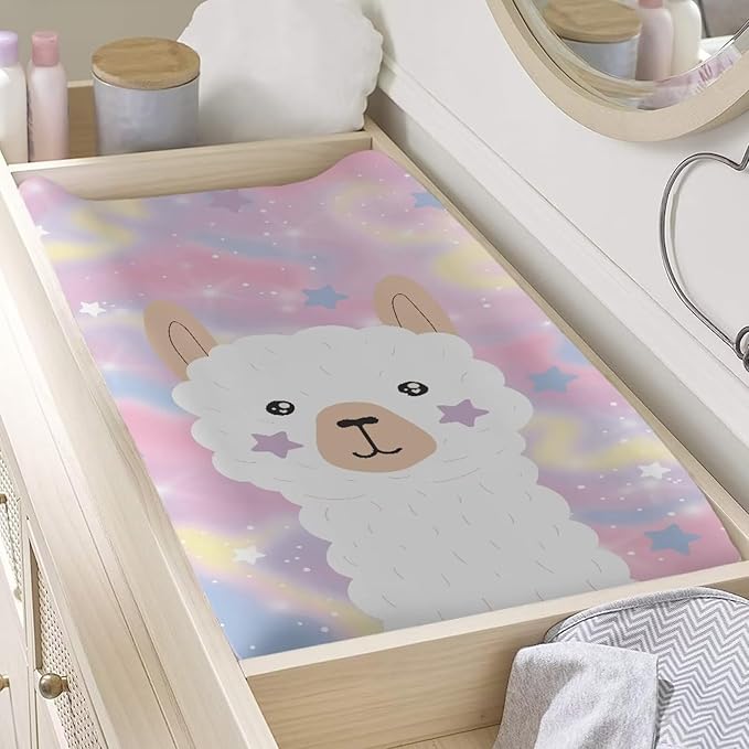 Alpaca Changing Pad Covers Soft Baby Change Table Covers Breathable Change Sheet Fit for Most Baby Diaper Change Pads Machine Washable
