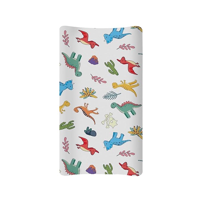 Cartoon Dinosaur Baby Changing Pad Cover Infant Newborn Diaper Table Change Mat Sheet Cover Changing Table Covers for Baby Boys