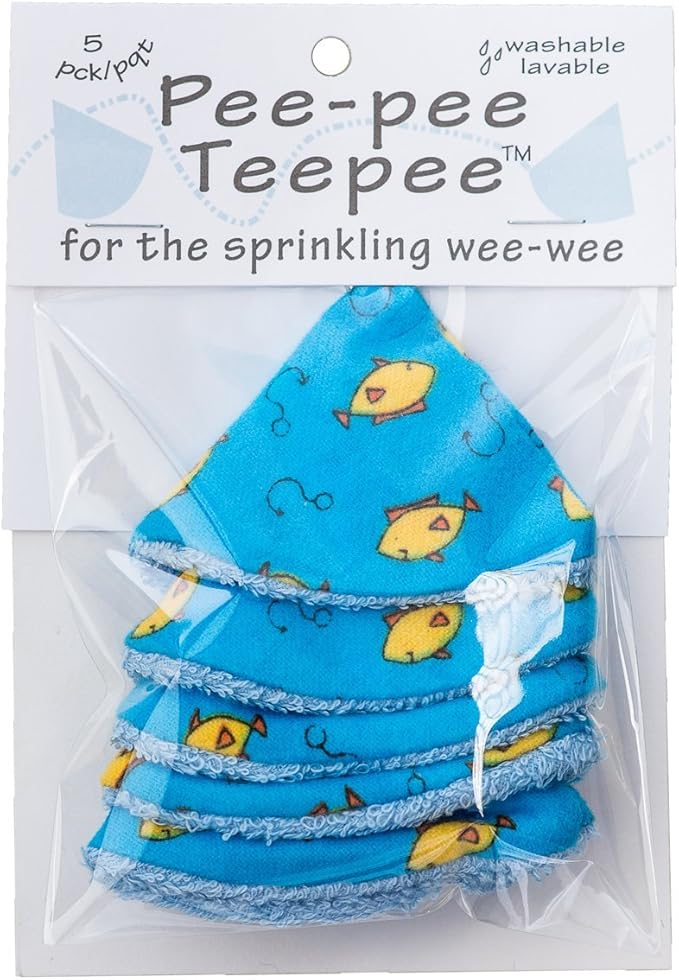Washable Cotton Pee-Pee Teepees That Shield Baby Boys Pee During Diaper Changes. Makes a Great add-on Gift for a Baby Shower Thanks to its Fun, Gift-Ready Store Packaging. 5 Pack. Fishing
