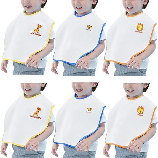Bibs Set Large Toddler Bibs Ultra Soft & Absorbent,Pullover Baby Bibs for Drooling Feeding