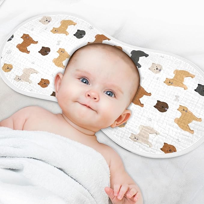 vvfelixl Different Chow Chow Burp Cloths for Baby Boy Girls Baby Washcloths Burp Rags 1 Pack