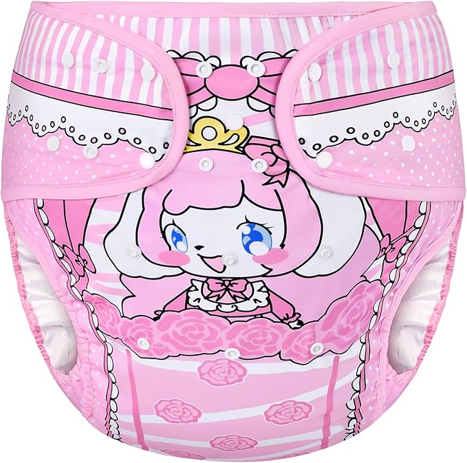 Littleforbig Washable Adjustable Reusable Waterproof Cloth Adult Diaper Wrap Cover - Little Beauty
