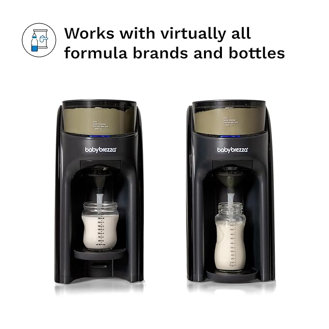Baby Brezza Formula Pro Advanced Formula Dispenser Machine - Automatically Mix a Warm Formula Bottle Instantly - Easily Make Bottle with Automatic Powder Blending, Charcoal