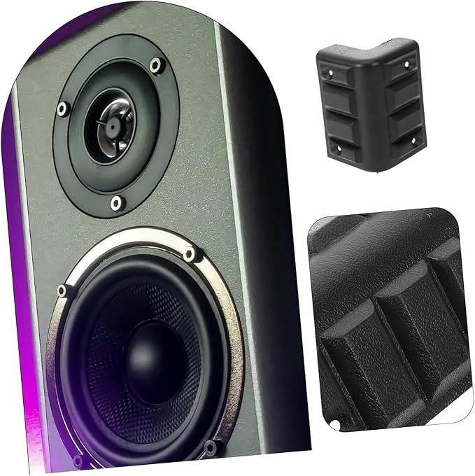 20Pcs Plastic Corner Protectors for Speakers Edge Guards for Luggage and Boxes Stylish Design Wear Resistant for Cabinet and Stage Speaker Protection