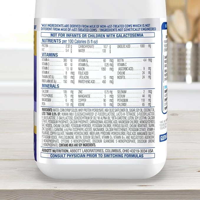 Similac 360 Total Care Gentle Comfort Baby Formula, Easy-to-Digest Formula, Has 5 HMO Prebiotics, Ready-to-Feed Infant Formula, 32-fl-oz Bottle, Pack of 6