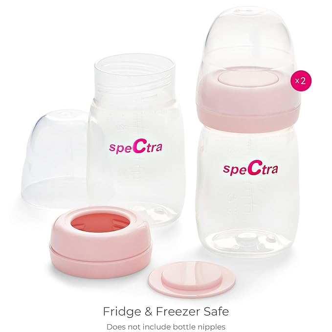 Spectra - S2 Plus Electric Breast Milk Pump Bundle w/ S1 Pump, Bottles, backflow Protectors, tubing, Duckbill Valve, and Flanges 24/28mm