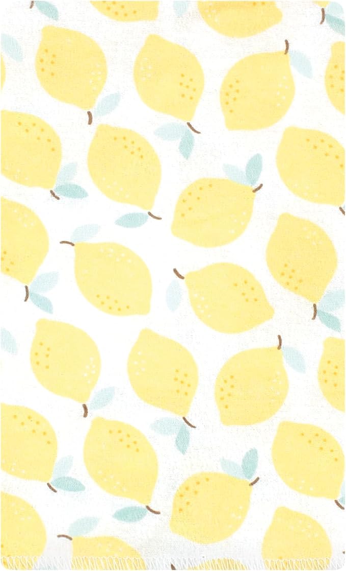 Luvable Friends Hudson Baby Flannel Burp Cloths 10pk, Yellow Daisy