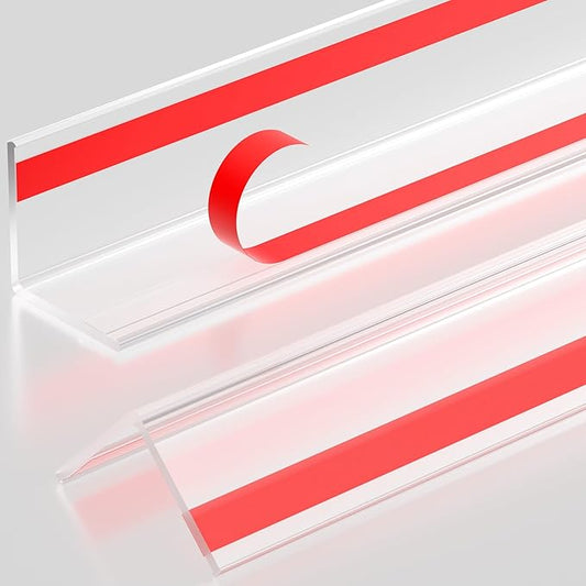 30x30mm Self Adhesive Corner Guard, 2pcs 57.1" Wall Corner Protector Strip, Flexible PVC Edge Trim, Peel and Stick Corner Protection for Furniture, Wall Edges & Table Corners