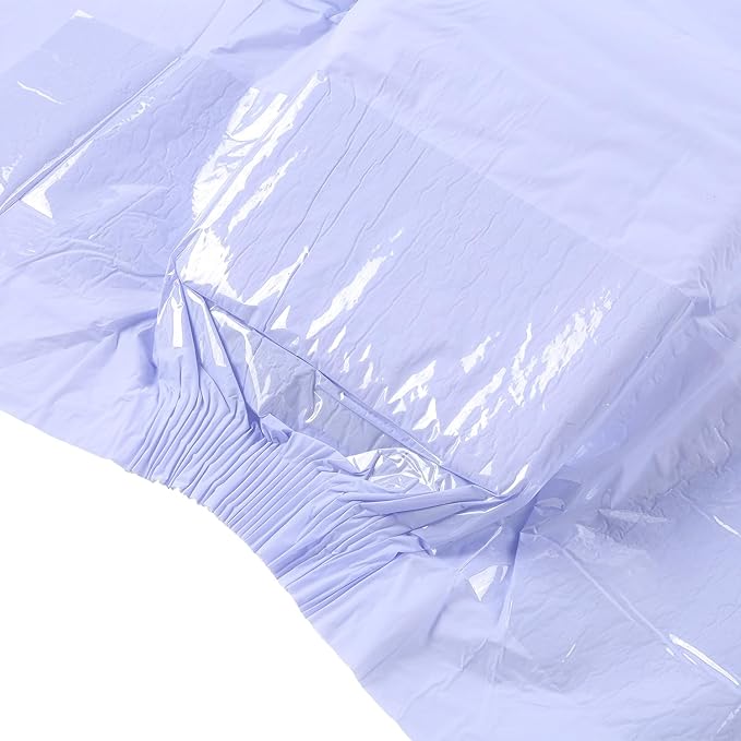 CutiePlusU Disposable Adult Diaper Heavy Absorption Dry Surface All Night- Purple 10 Pieces (Medium 28"-38")