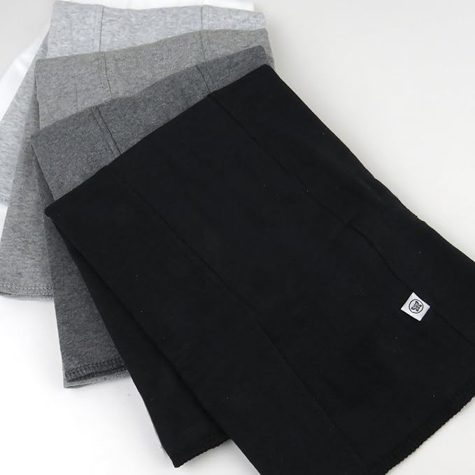 Tri-fold Knit Burp Cloths Soft Absorbent 100% Organic Cotton for Baby Boys, Girls