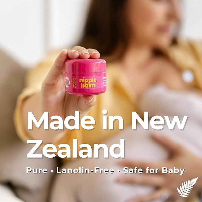 Nipple Balm for Breastfeeding Moms – 100% Natural, Lanolin-Free, Safe for Baby, No Wipe-Off Needed (45g)
