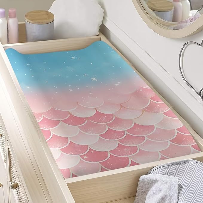 Changing Pad Covers for Boys Girls Carddle Sheet Set for Baby Boys Girls Breathable & Washable Cover