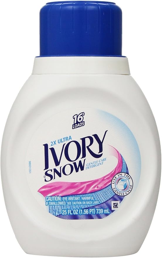 Ivory Snow Liquid Laundry Detergent, 25 Ounces, 16 Loads
