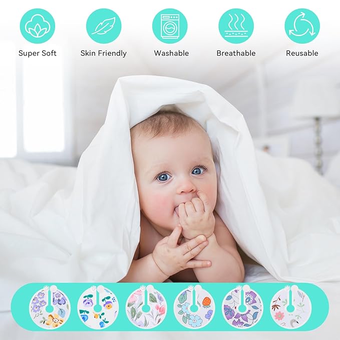 36 Packs G Tube Button Covers Feeding Tube Supplies G Tube Accessories Nursing Pads Reusable G Tube Button Pad for Kid Breastfeeding Stay Dry 3 Inch (Pattern)