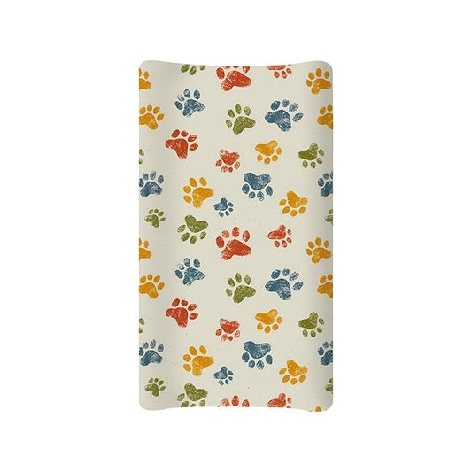 Colorful Paws Changing Pad Covers Changing Table Cover for Baby Boys and Girls Soft Breathable Changing Pad Sheets Cover Comfortable and Soft