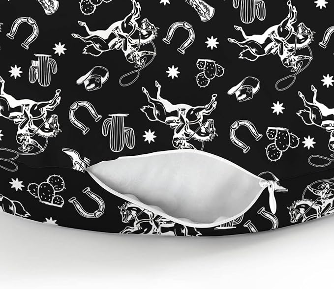 Country Western Nursing Pillow Covers for Boy Girl Cowboy Hat Boots Horse Cactus Nursing Pillow Slipcovers for Breastfeeding Pillows Wild West Desert Soft Stretchy Removable Covers for Newborn Infant