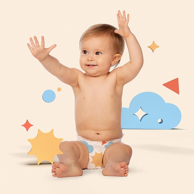 Hello Bello Premium Diapers Size 2, Brighter Days Design, Super Value Pack (185 Count)