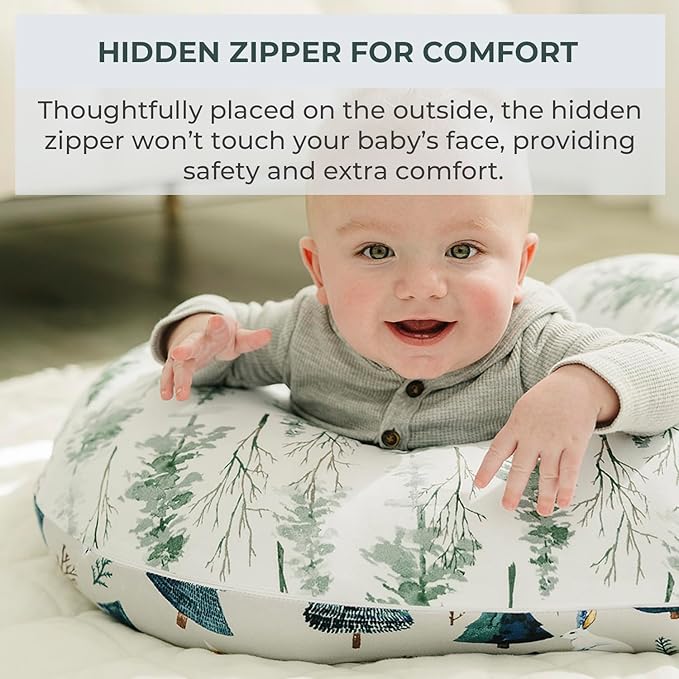 Pobibaby 1-Pack Premium Nursing Pillow Cover - Ultra Soft & Stretchy 96% Cotton, Breastfeeding Pillow Cover for Baby Boys and Girls (Magical)